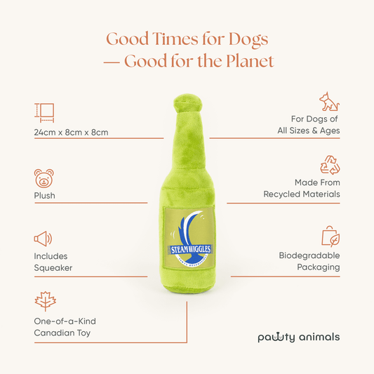 Steam Wiggles Dog Toy