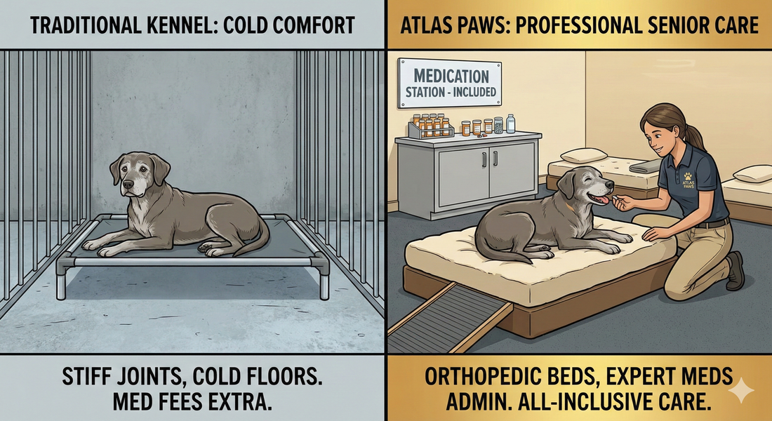 Part 12: Gray Muzzles Welcome – Why Senior Dogs Need More Than Just a Kennel
